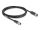 DELOCK M12 Kabel X-kodiert 8 Pin Stecker zu Buchse PVC 2 m