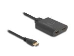 DeLOCK HDMI Switch 2 x HDMI in zu 1 x HDMI out 8K 60 Hz mit integriertem Kabel 50 cm