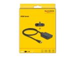 DeLOCK HDMI Switch 2 x HDMI in zu 1 x HDMI out 8K 60 Hz mit integriertem Kabel 50 cm