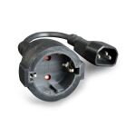 Gembird PC-SFC14M-01 Stromkabel Schwarz 0,15 m C14-Koppler