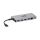 Tripp Lite U442-DOCK5D-GY USB-C Dock – 4K HDMI, USB 3.x (5 Gbps), USB-A/C Nabenanschlüsse, GbE, Speicherkarte, 100 W PD-Aufladung, abnehmbares Kabel