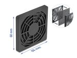 DELOCK Lüftergitter mit Staubfilter 60 x 60 mm schwarz