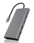 ICY BOX IB-DK4050-CPD, 12 in 1 USB Type-C® Notebook DockingStationk 2x HDMI 4K60Hz, 1x DP 4k60Hz