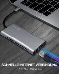 ICY BOX IB-DK4050-CPD, 12 in 1 USB Type-C® Notebook DockingStationk 2x HDMI 4K60Hz, 1x DP 4k60Hz