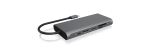 ICY BOX IB-DK4050-CPD, 12 in 1 USB Type-C® Notebook DockingStationk 2x HDMI 4K60Hz, 1x DP 4k60Hz