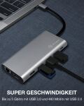 ICY BOX IB-DK4050-CPD, 12 in 1 USB Type-C® Notebook DockingStationk 2x HDMI 4K60Hz, 1x DP 4k60Hz