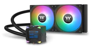 Thermaltake LA240-S ARGB Hauptplatine Flüssigkeitskühlung 12 cm Schwarz 1 Stück(e)