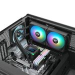 Thermaltake LA240-S ARGB Hauptplatine Flüssigkeitskühlung 12 cm Schwarz 1 Stück(e)