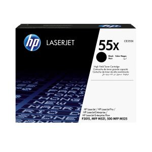 HP 55X Schwarz Original LaserJet Tonerkartusche mit hoher Reichweite