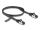 DeLOCK RJ45 Flachband Patchkabel Stecker zu Stecker Cat.8.1 flexibel 0,5 m schwarz
