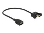USB Kabel Delock A -> A Bu/Bu 0.25m Einbau