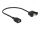 USB Kabel Delock A -> A Bu/Bu 0.25m Einbau