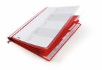 Durable 255503 Tab-Register Konventioneller Dateiordner Kunststoff Rot, Transparent