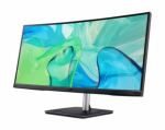 Acer CB343CUR Computerbildschirm 86,4 cm (34") 3440 x 1440 Pixel UltraWide Quad HD LED Schwarz, Silber