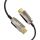 EFB Elektronik HDMI-21-00007 HDMI-Kabel 20 m HDMI Typ A (Standard) Schwarz, Edelstahl