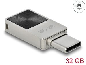 DELOCK Mini USB 5Gbps USB-C Speicherstick 32GB Metallgehäuse