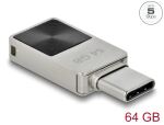 DELOCK Mini USB 5Gbps USB-C Speicherstick 64GB Metallgehäuse