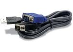 Trendnet TK-CU15 Tastatur/Video/Maus (KVM)-Kabel Schwarz...