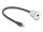 DELOCK USB2.0 Mini-B Einbaubuchse mit Kabelp. St. Alu. 30cm