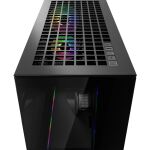 ARCTIC Xtender VG (Mirror Black) Premium E-ATX PC-Gehäuse mit vertikaler GPU-Montage