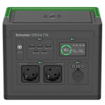 APC SE OffGrid Portable Power Station 730 – Li-Ionen-Akku, LCD, 2x Schuko Ausgänge, 3x USB-A, 2x USB-C, 3x 12V, kabelloses Ladegerät