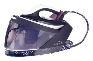 Emerio SG-123562 Dampfbügelstation 2200 W 1,5 l Keramik-Bügelsohle Violett, Weiß