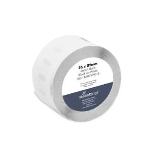 MediaRange Universal-Papieretiketten, für/ersetzt Dymo 99012/S0722400, permanent haftend, 36x89mm, 260 Stück, schwarz auf weiß
