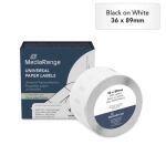 MediaRange Universal-Papieretiketten, für/ersetzt Dymo 99012/S0722400, permanent haftend, 36x89mm, 260 Stück, schwarz auf weiß