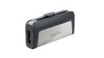 SanDisk Ultra Dual Drive USB Type-C USB-Stick 128 GB USB Type-A / USB Type-C 3.2 Gen 1 (3.1 Gen 1) Schwarz, Silber