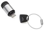 TROIKA ECO CHARGE Schwarz, Grau Schlüsselanhänger-Blinklicht LED