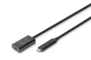 Digitus Aktives USB 3.2 Gen2 10G Verlängerungskabel, USB-C - USB-C, 5m