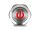 DELOCK Drucktaster zum Einbau 12 mm 4 x Lötanschluss LED rot