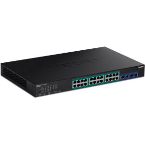 Trendnet TPE-30284 Netzwerk-Switch Managed L2/L4 Gigabit Ethernet (10/100/1000) Power over Ethernet (PoE) 1U Schwarz