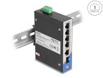 DELOCK Industrie Gigabit Ethernet Switch 4 Port PoE 1 Port R