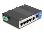 DELOCK Industrie Gigabit Ethernet Switch 4 Port PoE 1 Port R