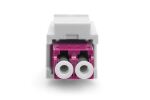 Digitus LWL LC/LC-Duplex-Kupplung, Multimode-OM4, Keystone-Modul