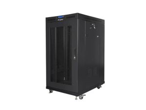 Lanberg FF01-8022-23BL Rack 22U Freistehendes Gestell Schwarz
