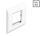 DELOCK Easy 45 Modulträger mit Abdeckrahmen 80 x 80 mm weiß