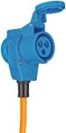 Brennenstuhl 1132910525 Verlängerungskabel 1,5 m 1 AC-Ausgänge Draußen Schwarz, Blau, Orange