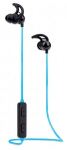 Manhattan Sound Science In-Ear Bluetooth-Sportheadset mit Leuchteffekt, Wasserfest, in-Ear-Design, omnidirektionales Mikrofon, integrierte Bedienelemente, integriertes, buntes LED-Licht