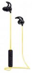 Manhattan Sound Science In-Ear Bluetooth-Sportheadset mit Leuchteffekt, Wasserfest, in-Ear-Design, omnidirektionales Mikrofon, integrierte Bedienelemente, integriertes, buntes LED-Licht