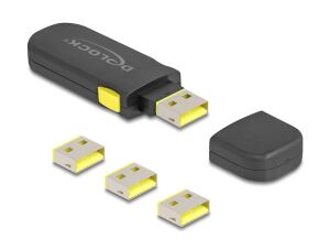 DeLOCK 22031 Schnittstellenblockierung Schnittstellenblockierung + Schlüssel USB Typ-A Schwarz, Gelb 1 Stück(e)