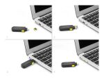 DeLOCK 22031 Schnittstellenblockierung Schnittstellenblockierung + Schlüssel USB Typ-A Schwarz, Gelb 1 Stück(e)
