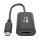 Tripp Lite U444-06N-HD4K6B USB-C-zu-HDMI-Adapter (Stecker/Buchse) – 4K 60 Hz, HDCP 2.2, Schwarz