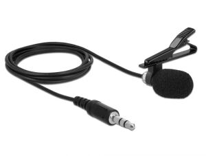 DELOCK Krawatten Lavalier Mikro omnidirekt. Clip 3,5mm 3Pin