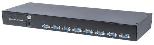 Intellinet Modularer 8-Port KVM-Switch mit VGA-Schnittstelle, Zur Verwendung mit Rackmount LCD-Konsolen 508032 oder 507981