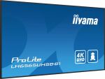 iiyama LH6565UHSB-B1 Signage-Display Kiosk-Design 163,8 cm (64.5") LED WLAN 800 cd/m² 4K Ultra HD Schwarz Eingebauter Prozessor Android 11 24/7