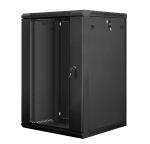 Lanberg WF01-6618-10B Rack 18U Wandmontiertes Regal Schwarz