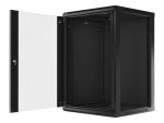 Lanberg WF01-6618-10B Rack 18U Wandmontiertes Regal Schwarz
