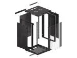 Lanberg WF01-6618-10B Rack 18U Wandmontiertes Regal Schwarz